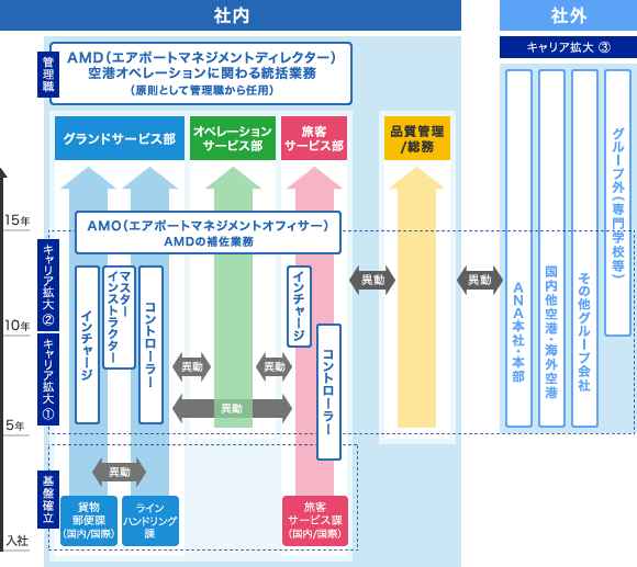 ANA福岡空港株式会社|キャリアパス|ステップアップ